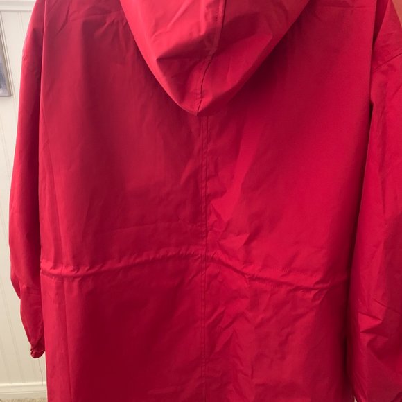 Water Resistant Oversized Hooded Windbreaker Rain Jacket - Picture 2 of 6